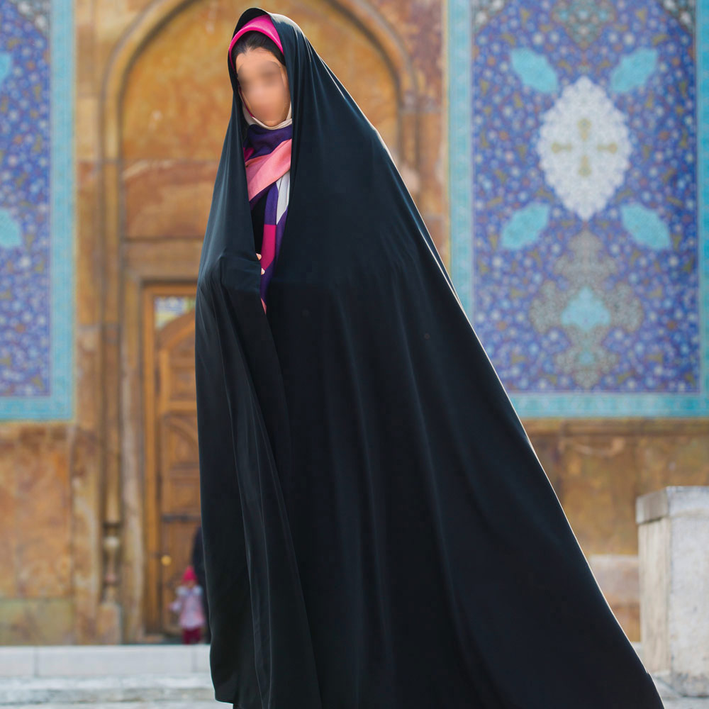 چادر ساده ایرانی ـ چادر مشکی سنتی