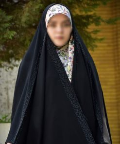 چادر عبایی جده مدل پر نگین (چادر عربی)