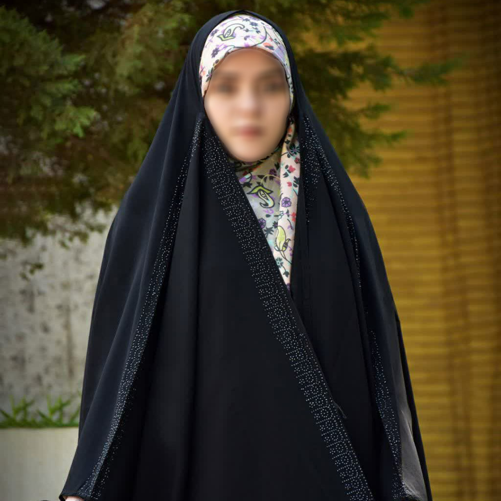 چادر عبایی جده مدل پر نگین (چادر عربی)