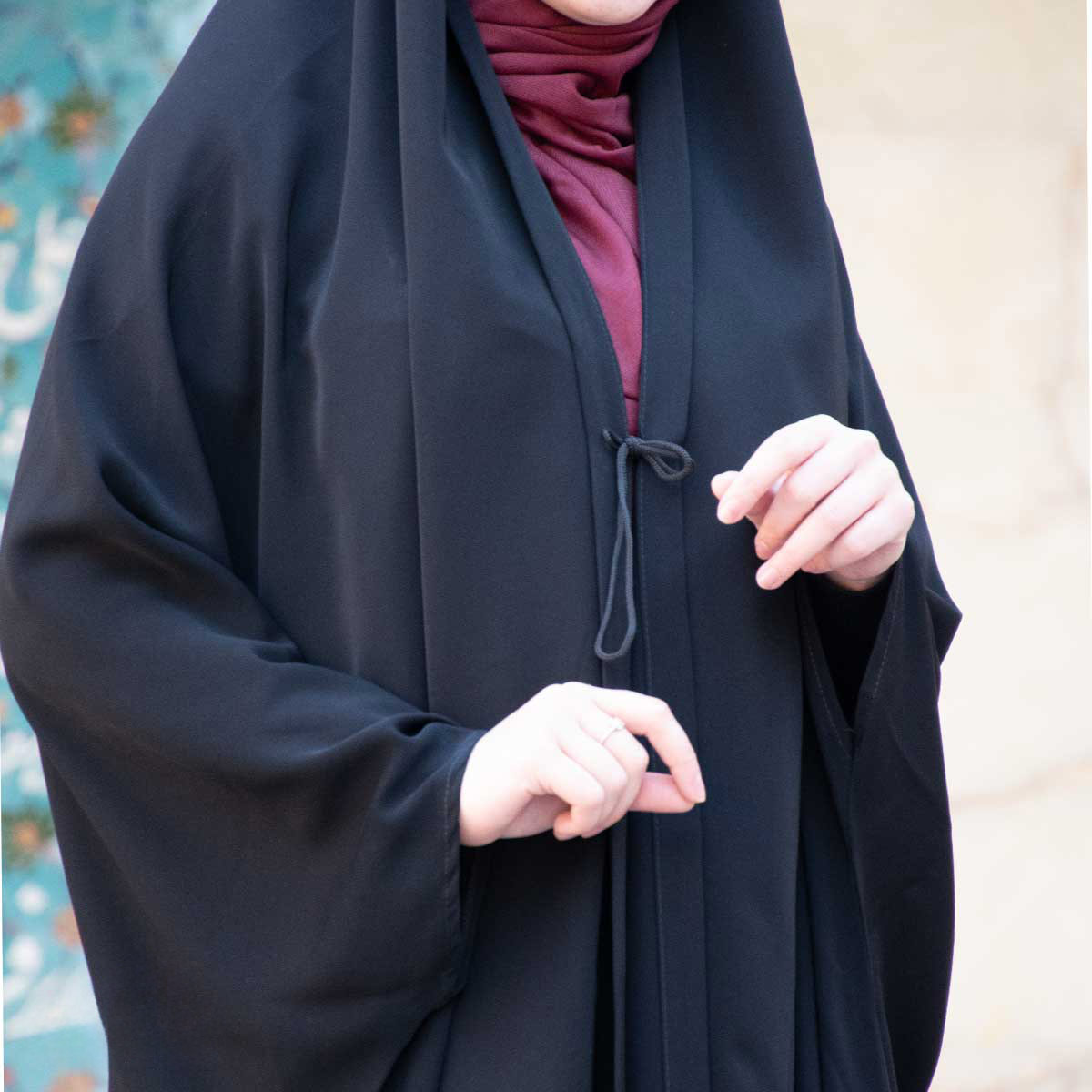 چادر خبرنگاری یا کارمندی جنس کرپ کره درجه یک - Image 2