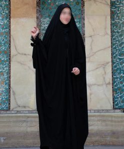چادر عبا مجلسی آستین مچی دار توردار