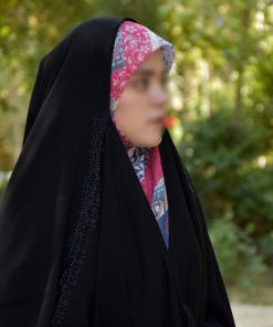 چادر عبایی جده مدل کم نگین (چادر عربی)