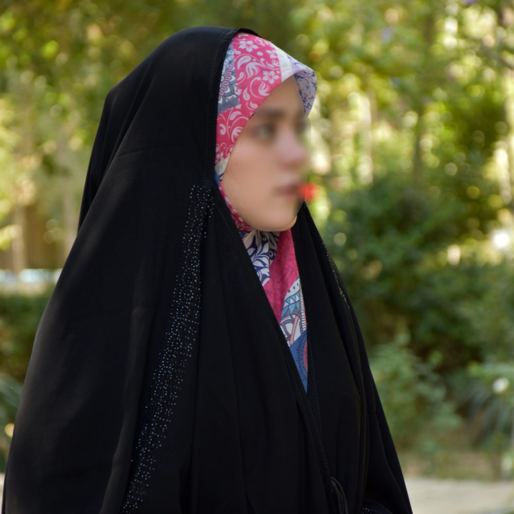 چادر عبایی جده مدل کم نگین (چادر عربی)